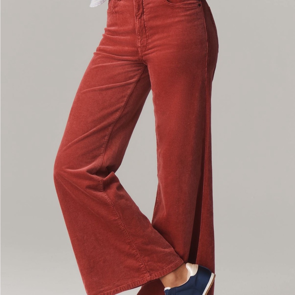 Pilcro Women's Flare Corduroy Jeans in Rust NWT